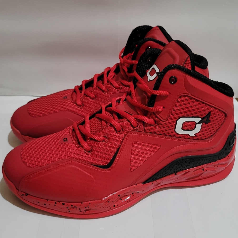 Q4 Basketball Racing Red Sneaker Shoes - Picture 3 of 9